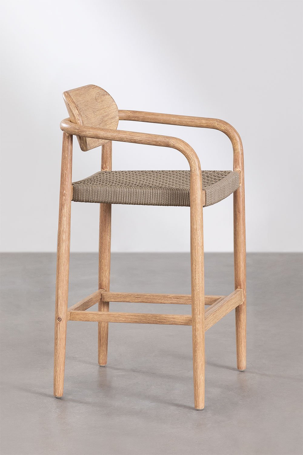 Sgabello alto in legno (66,5 cm) Naele