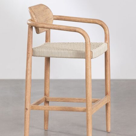 Sgabello alto in legno (66,5 cm) Naele