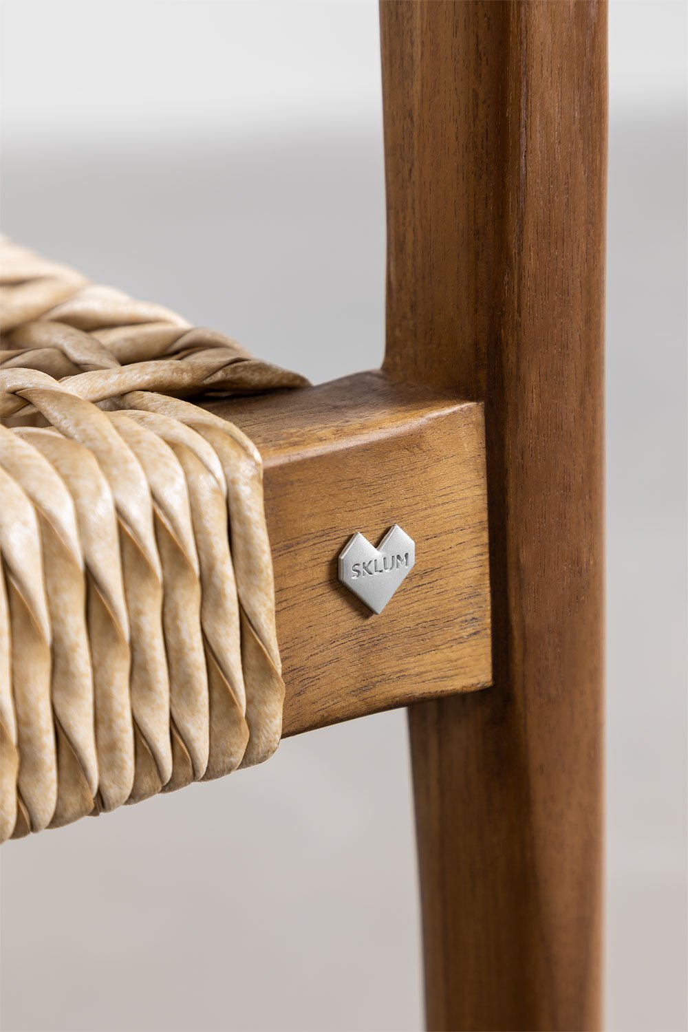 Sgabello alto in legno di teak 65cm Orebro