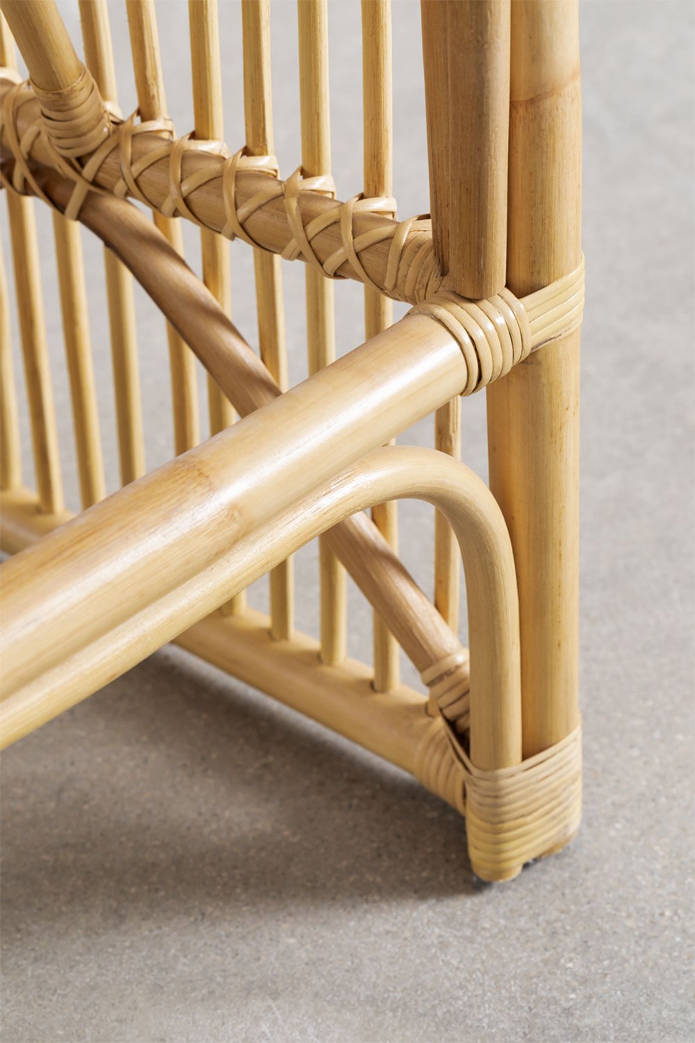 Sgabello alto ↑70 cm in rattan Izabal