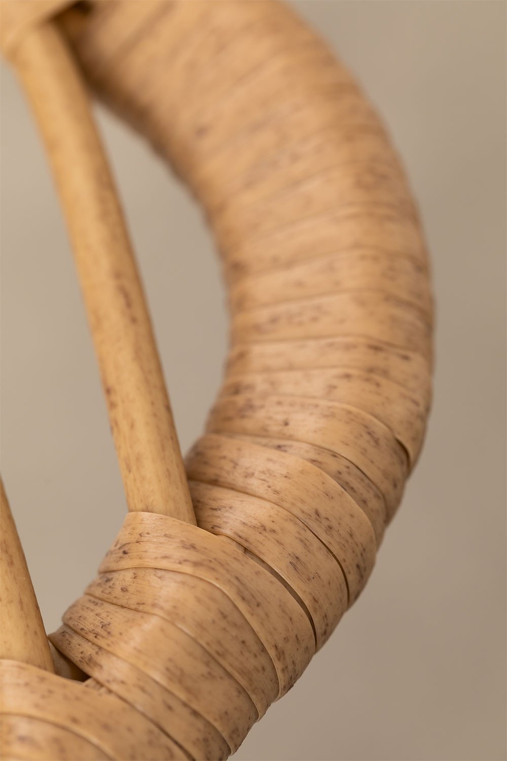 Taburete Alto in Rattan Sintetico Gouda Naturale