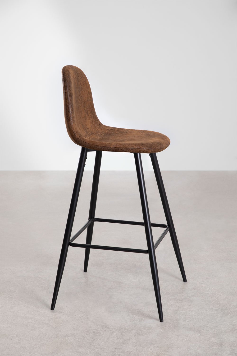 Sgabello alto Glamm in similpelle
