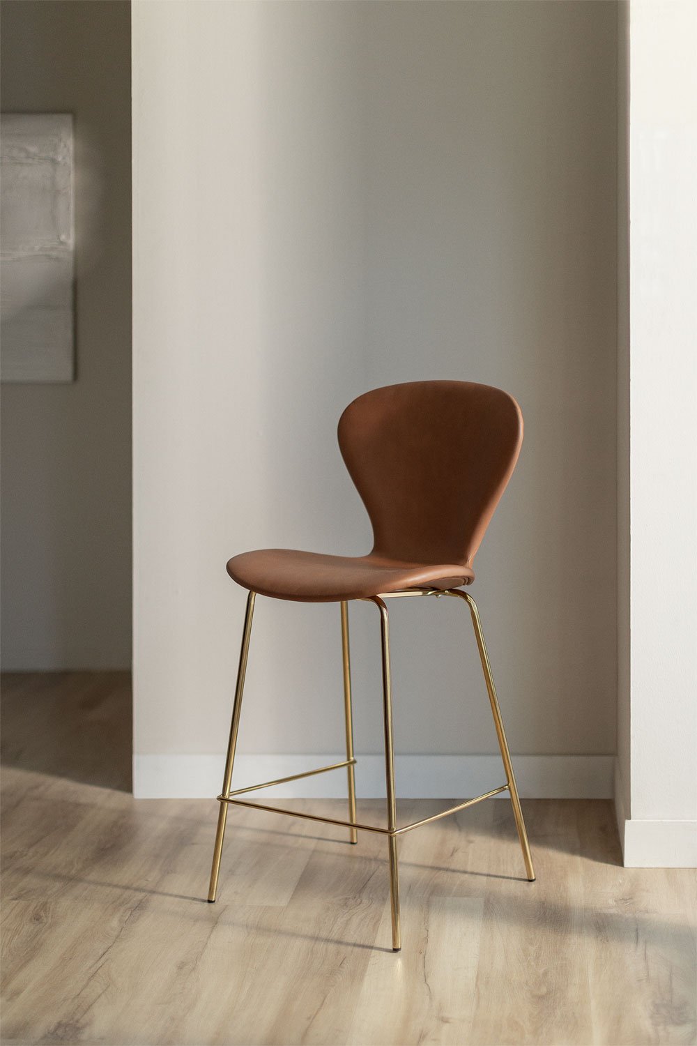 Sgabello alto in similpelle Uit