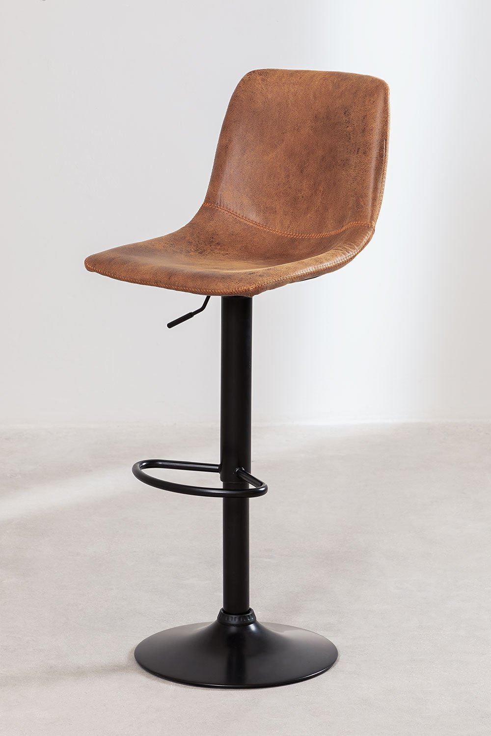 Sgabello alto regolabile in similpelle Ody Style