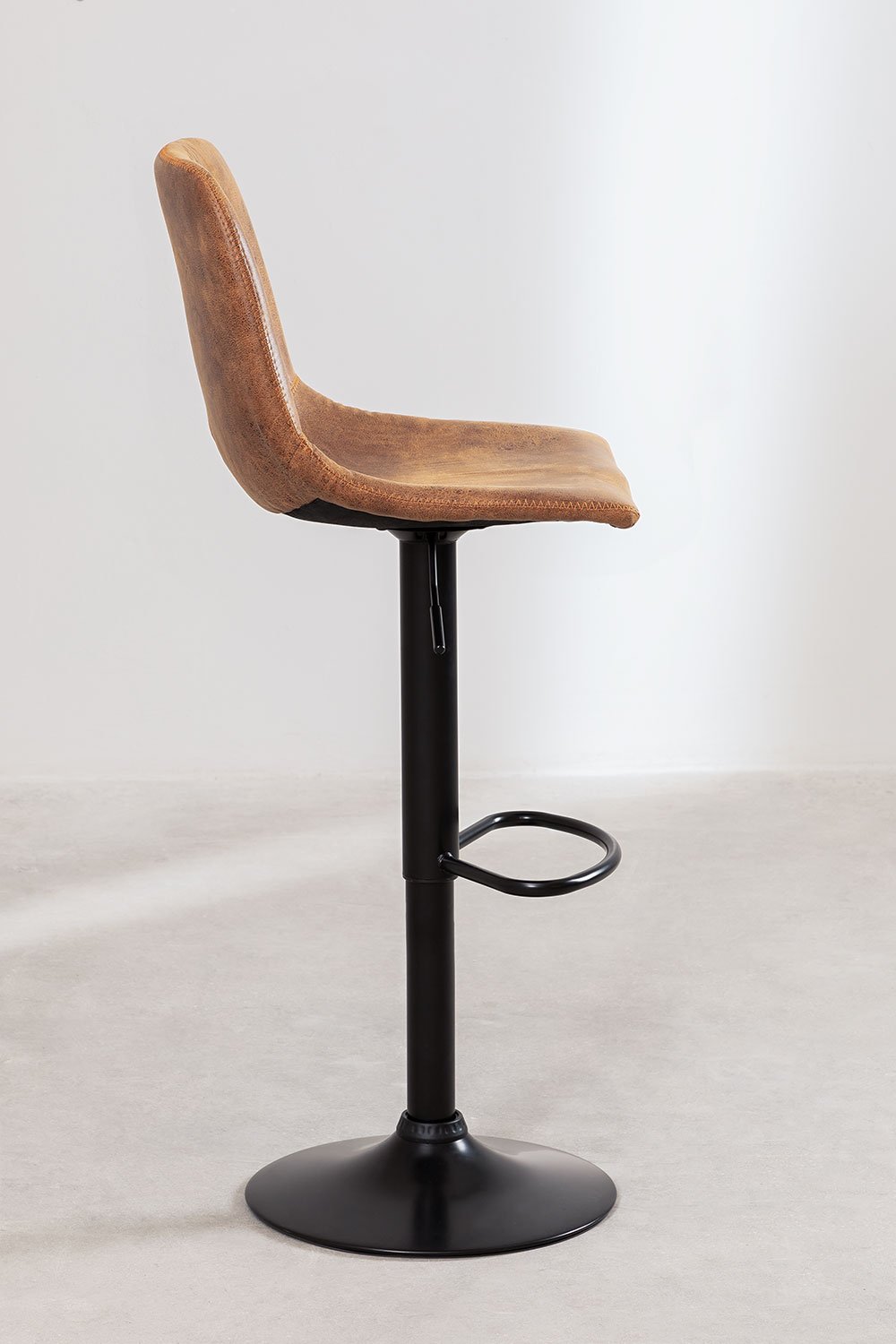 Sgabello alto regolabile in similpelle Ody Style