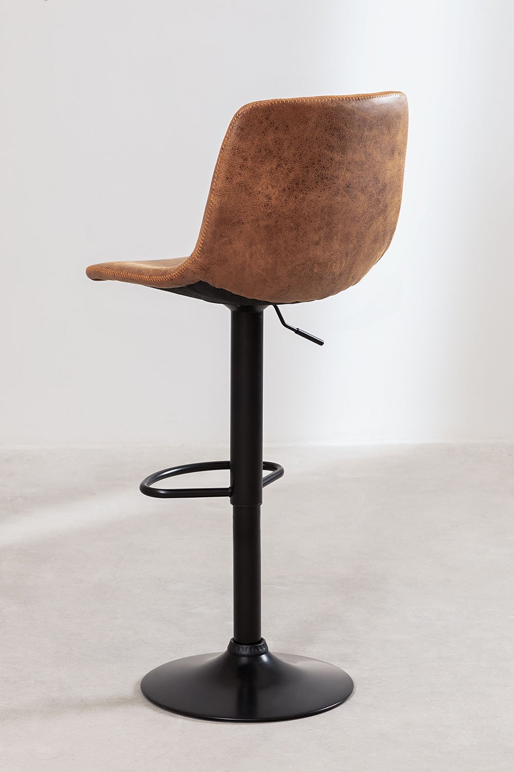 Sgabello alto regolabile in similpelle Ody Style
