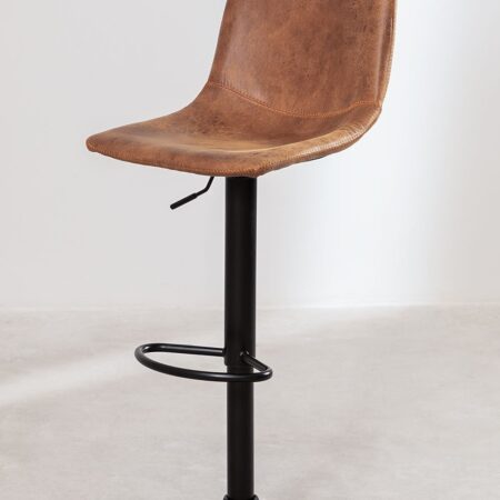 Sgabello alto regolabile in similpelle Ody Style