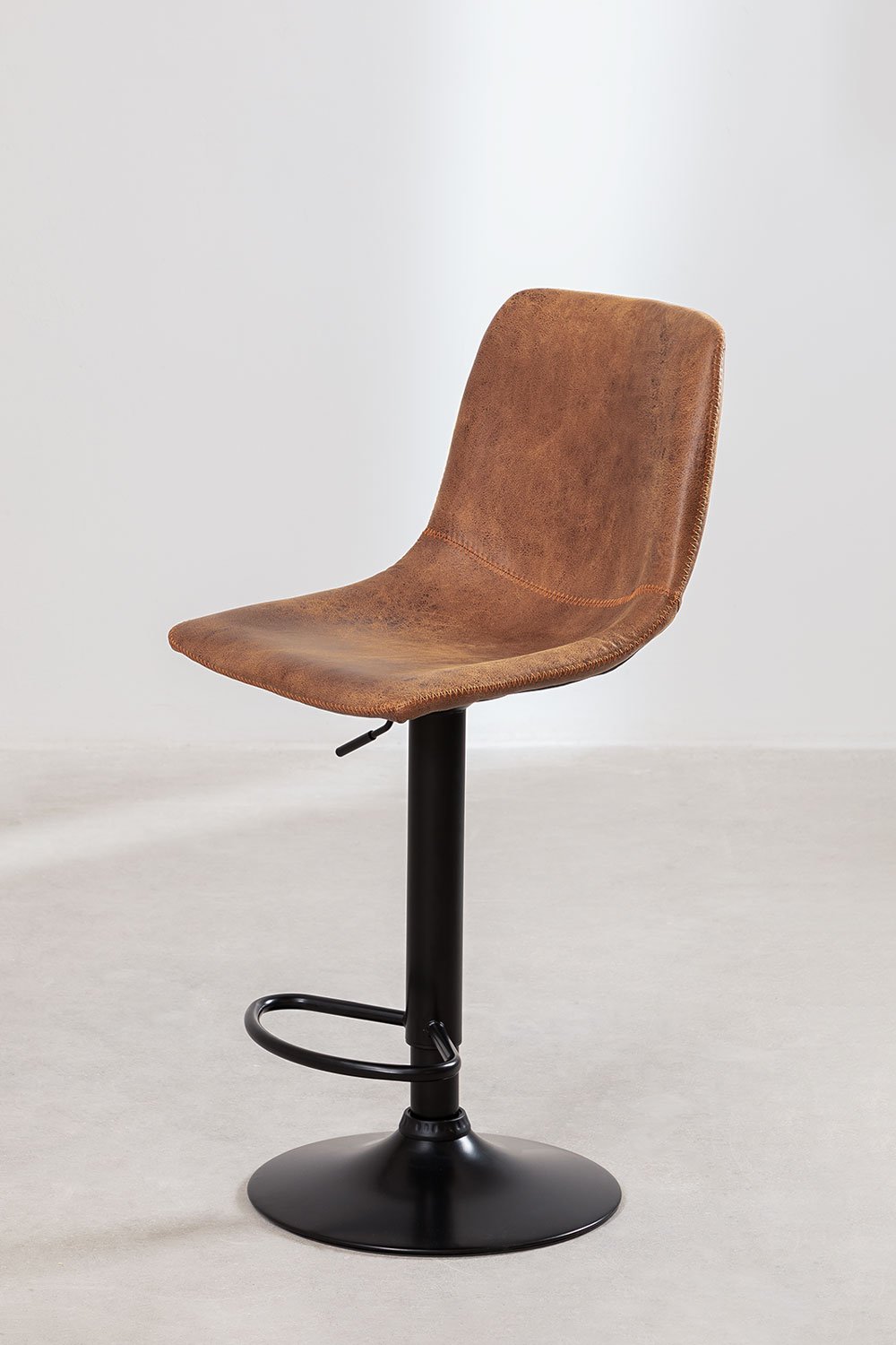 Sgabello alto regolabile in similpelle Ody Style