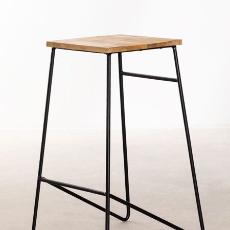 Sgabello alto in metallo Strox