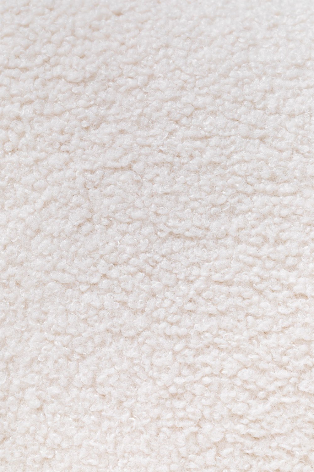 Sgabello basso Carlise in shearling