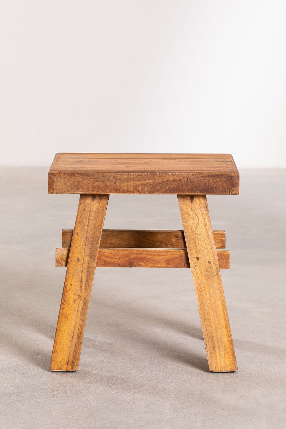 Sgabello Basso in Legno Riciclato Roblie
