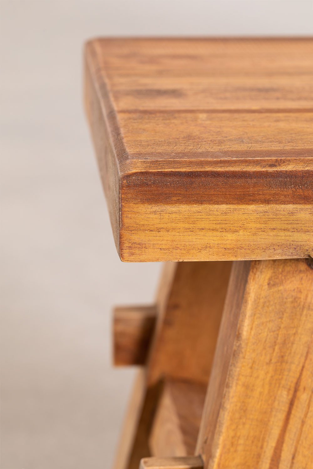 Sgabello Basso in Legno Riciclato Roblie