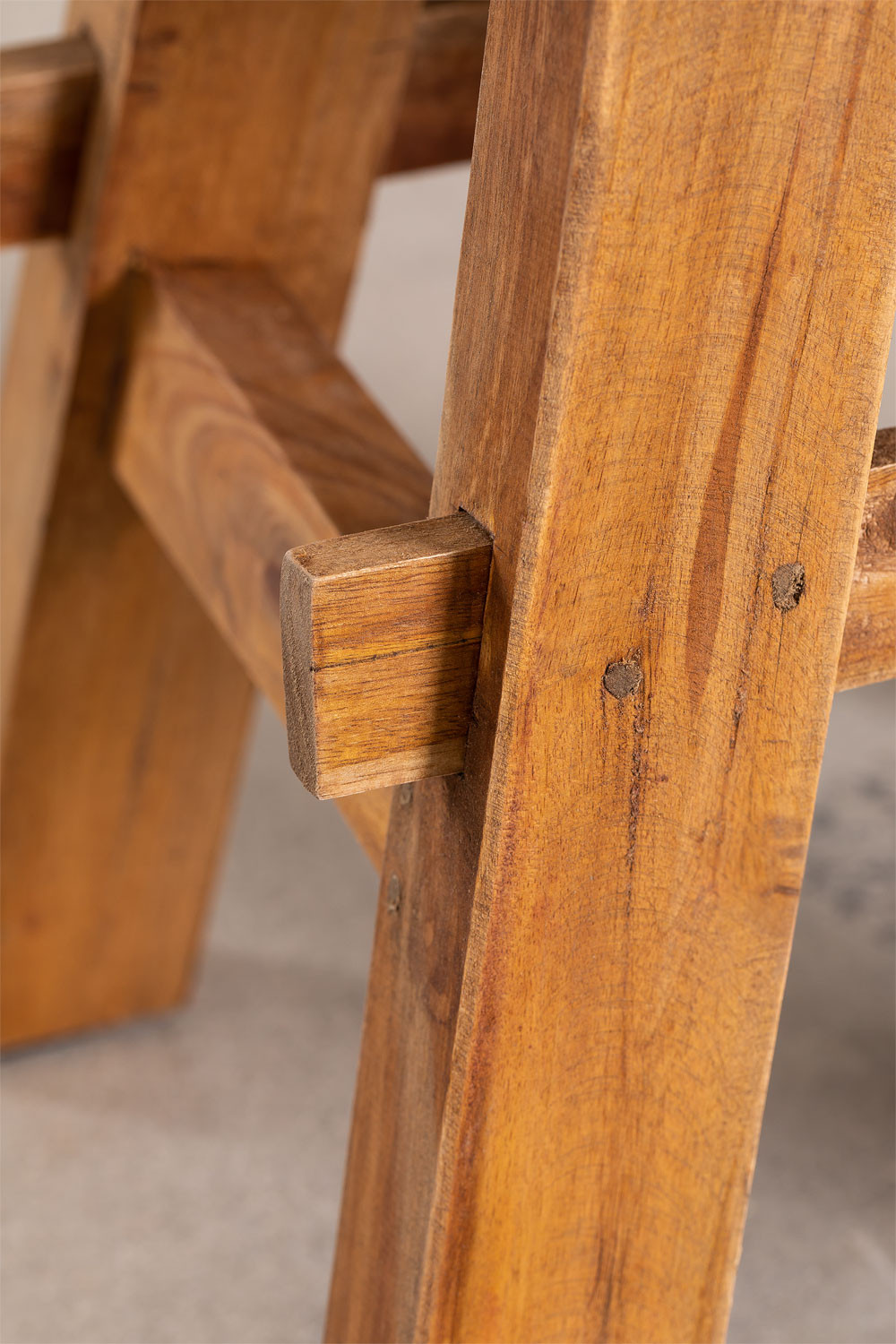 Sgabello Basso in Legno Riciclato Roblie