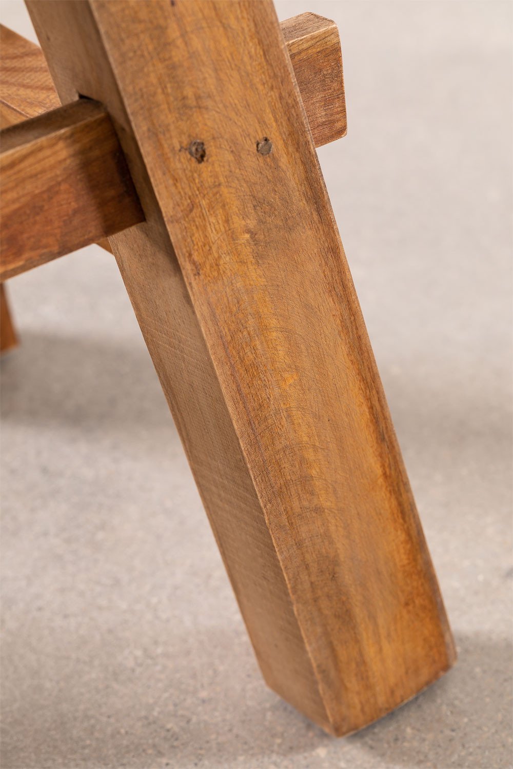 Sgabello Basso in Legno Riciclato Roblie