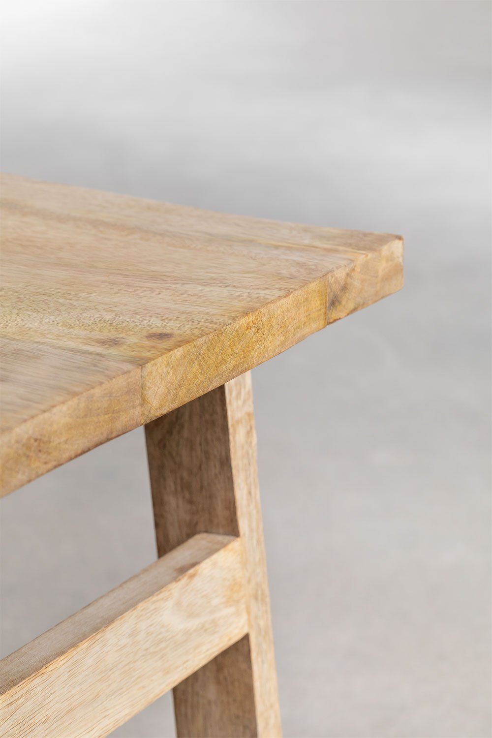 Sgabello basso in legno di mango Pid