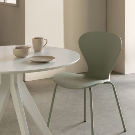 Confezione da 4 sedie da pranzo impilabili Uit Colors