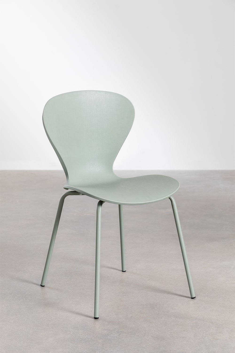 Confezione da 4 sedie da pranzo impilabili Uit Colors
