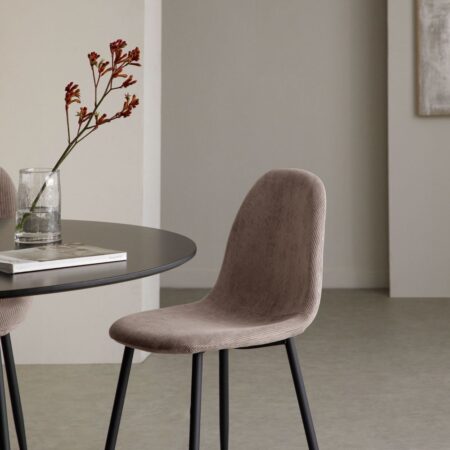 Sedia da pranzo in velluto Glamm