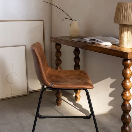 Sedia da pranzo in similpelle Ody