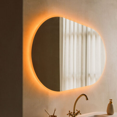 Specchio da bagno ovale Meunier con luce LED e antiappannamento