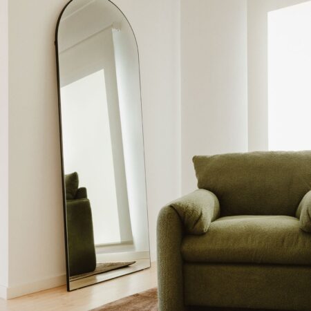 Specchio da parete 50x150 cm in alluminio Naruvy