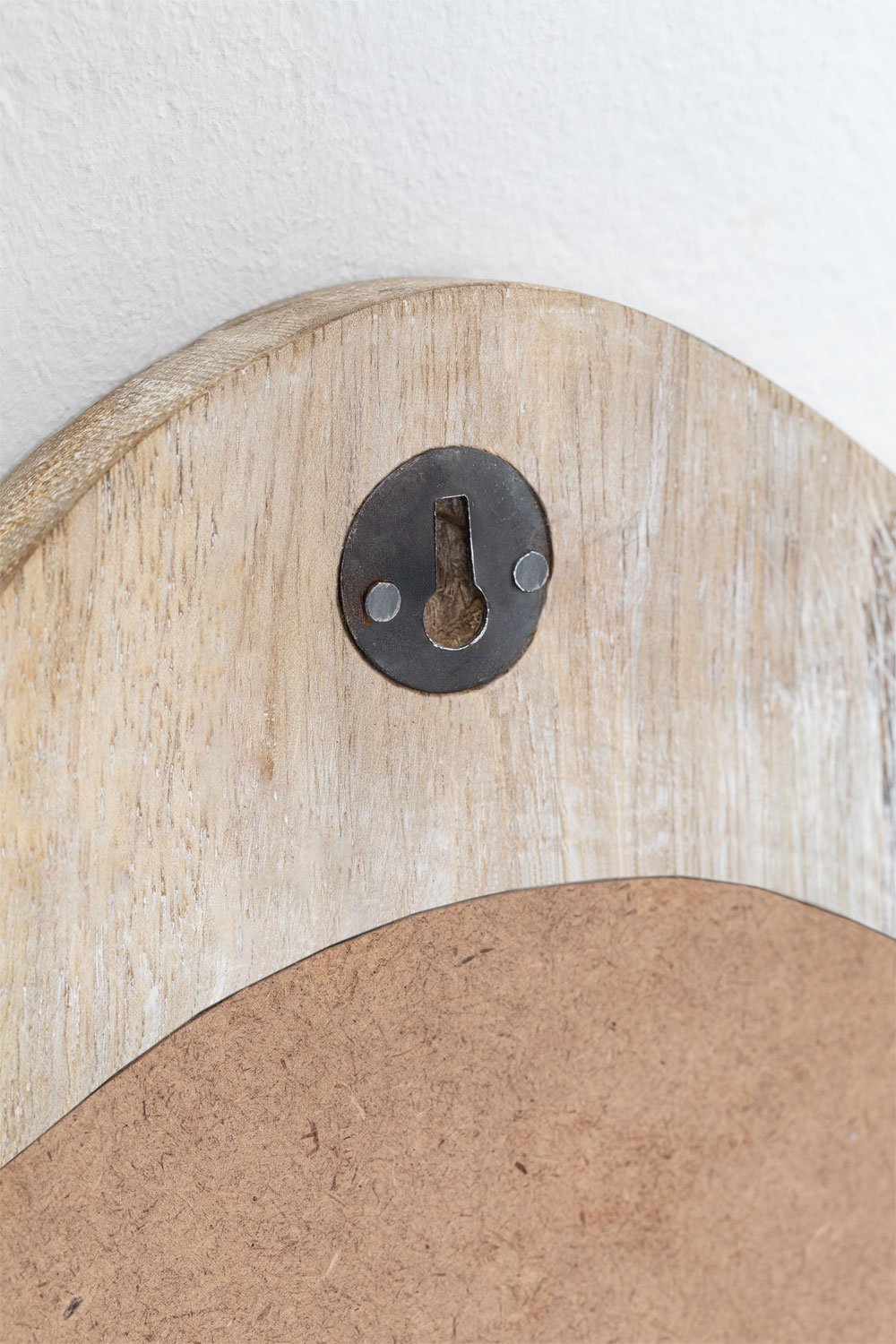 Specchio da parete in legno di mango Hamsa