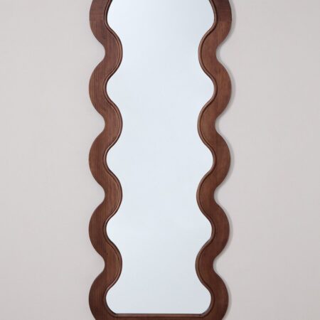 Specchio da parete in legno di pino (60x160 cm) Landoi