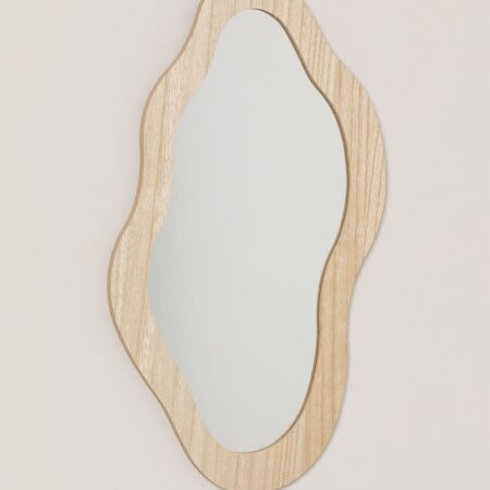 Specchio da parete in MDF Natural Fido