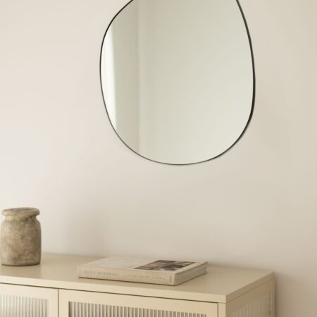 Specchio da parete in metallo (60x67 cm) Astrid