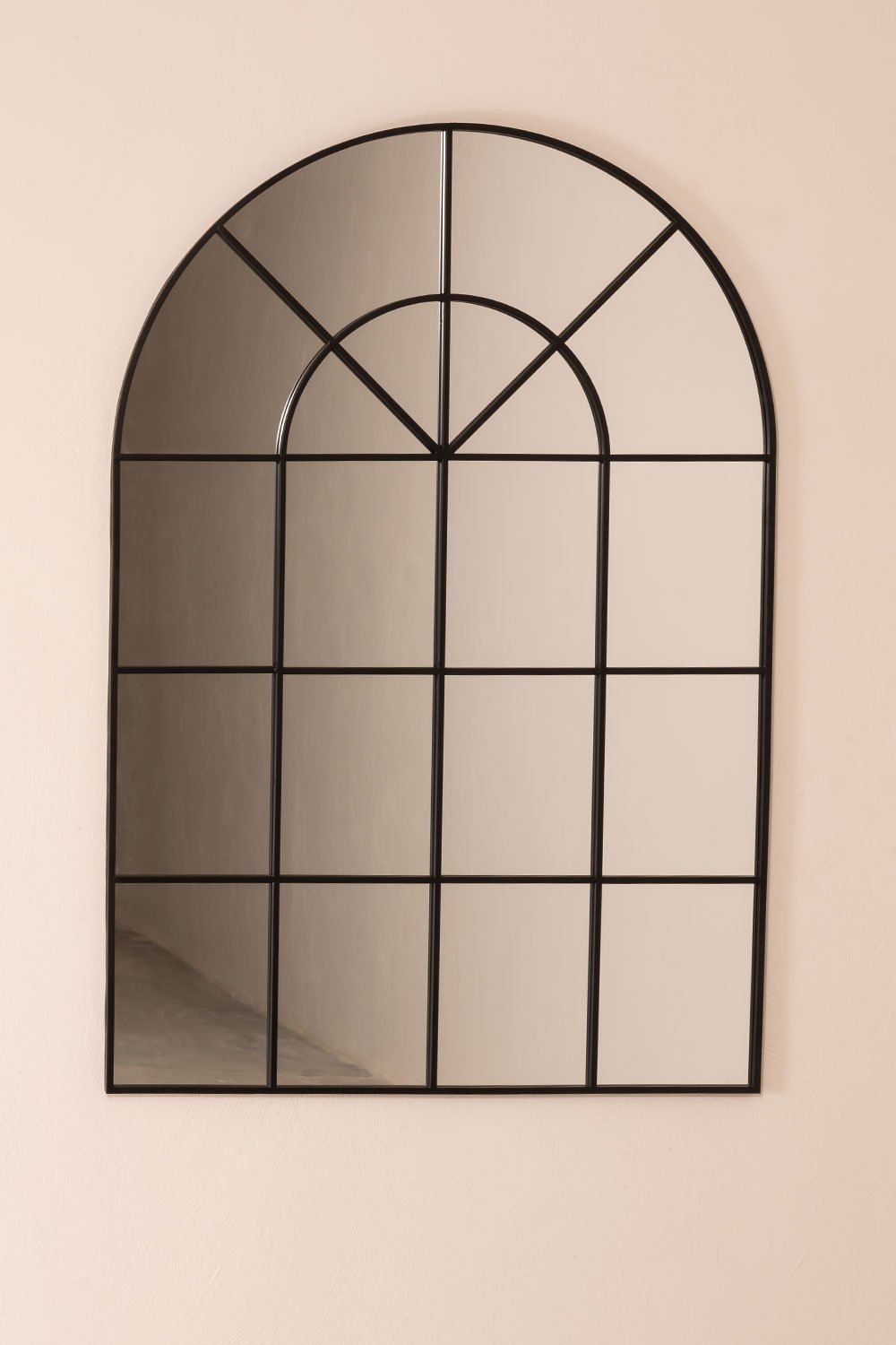 Specchio da parete effetto finestra in metallo Paola (90x135 cm)