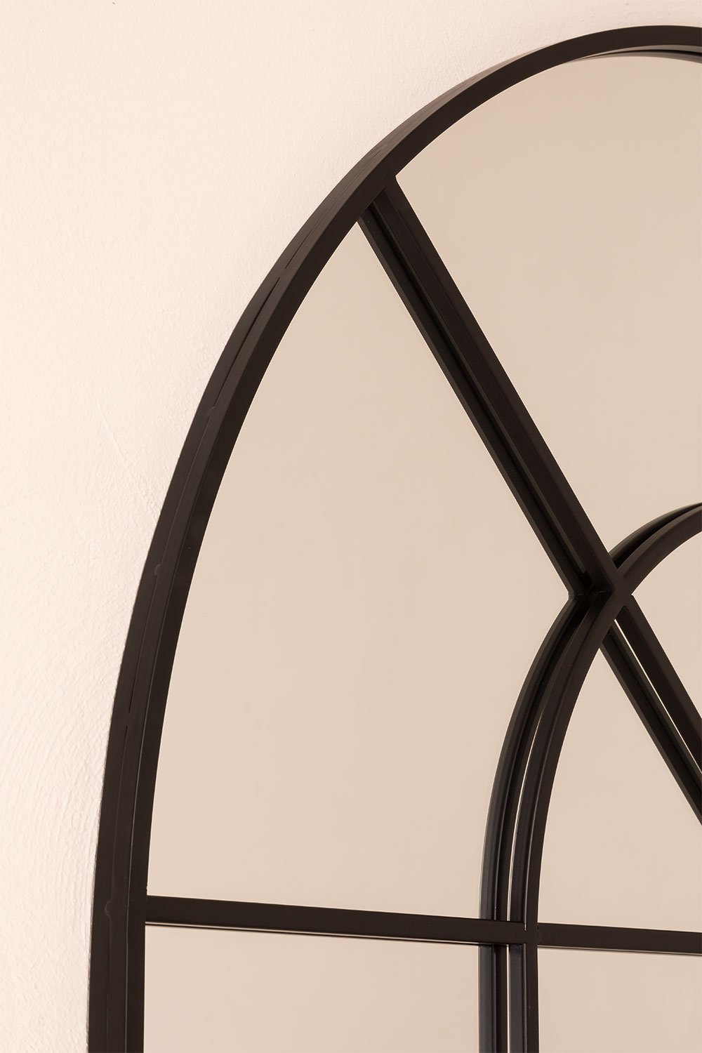 Specchio da parete effetto finestra in metallo Paola (90x135 cm)