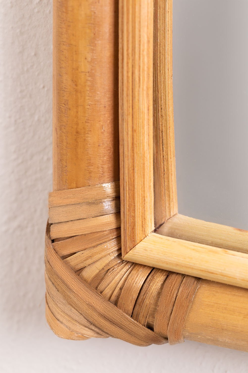 Specchio da parete in rattan Jasal