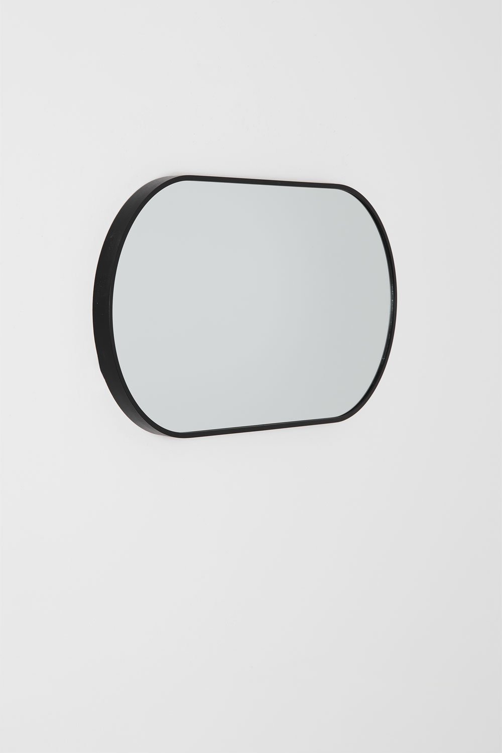 Specchio da parete ovale in alluminio (35x70 cm) Elbert