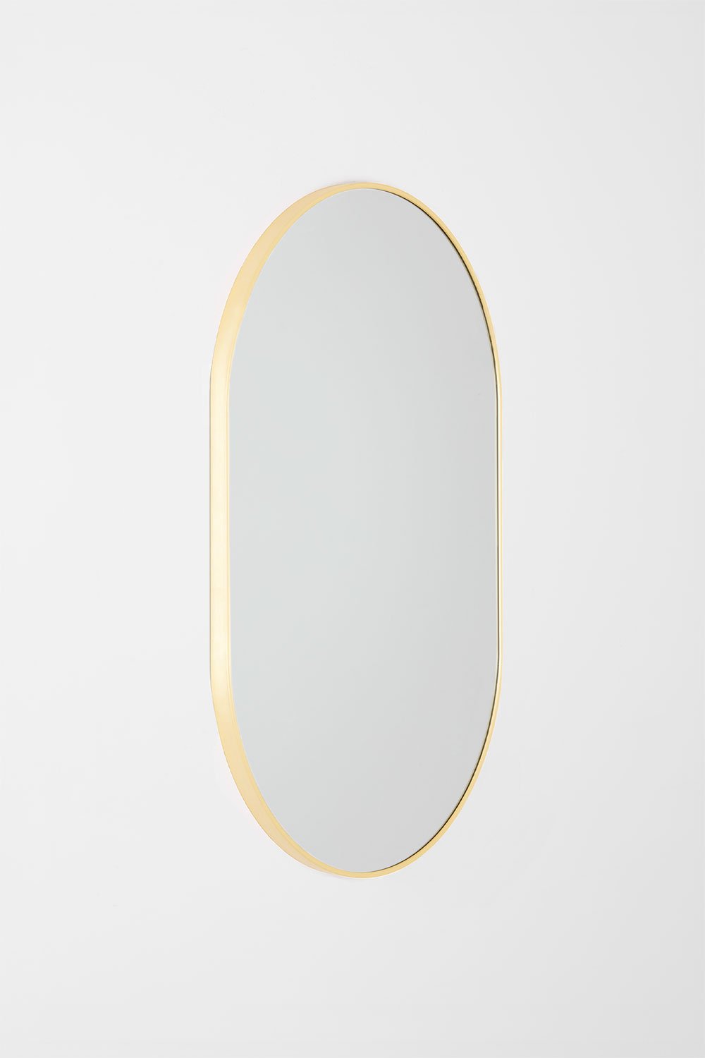 Specchio da parete ovale in alluminio (60x90 cm) Draves