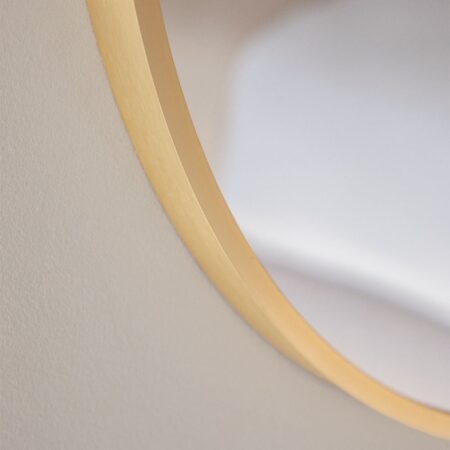 Specchio da parete ovale in alluminio (60x90 cm) Draves