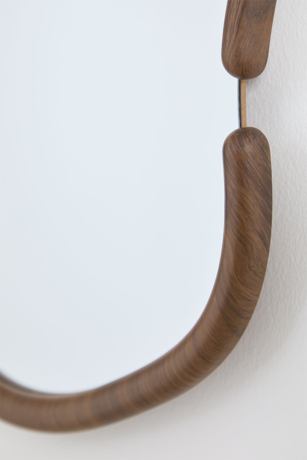 Specchio da parete ovale in MDF Vixidel