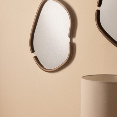 Specchio da parete ovale in MDF Vixidel