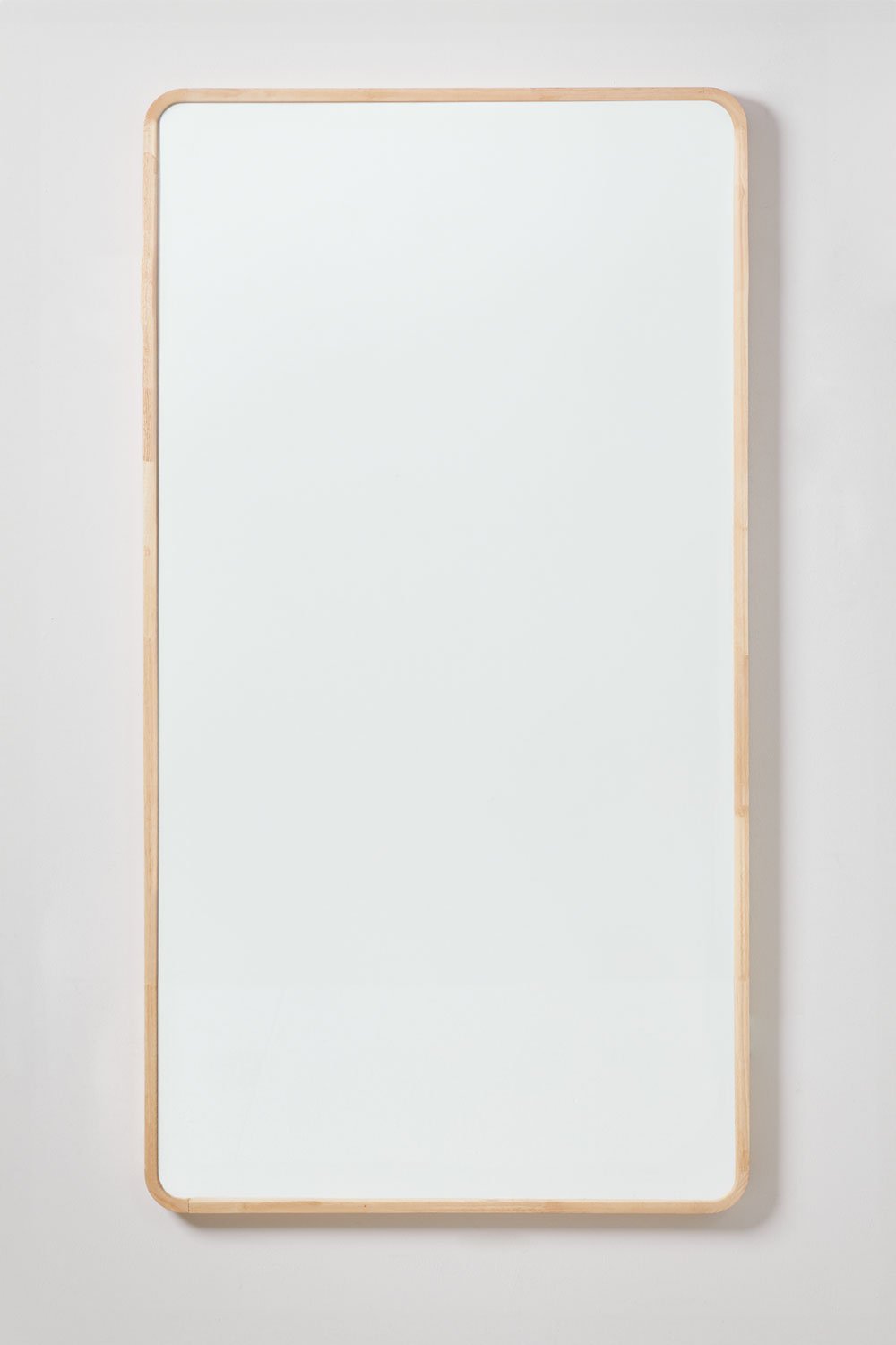 Specchio da parete rettangolare 90x170 cm in legno di rovere Ornella