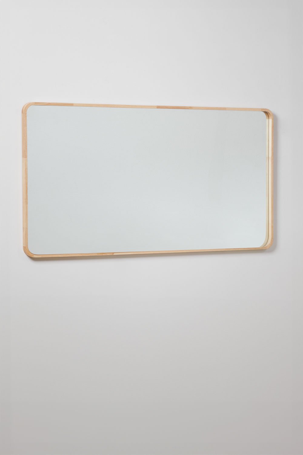 Specchio da parete rettangolare 90x170 cm in legno di rovere Ornella