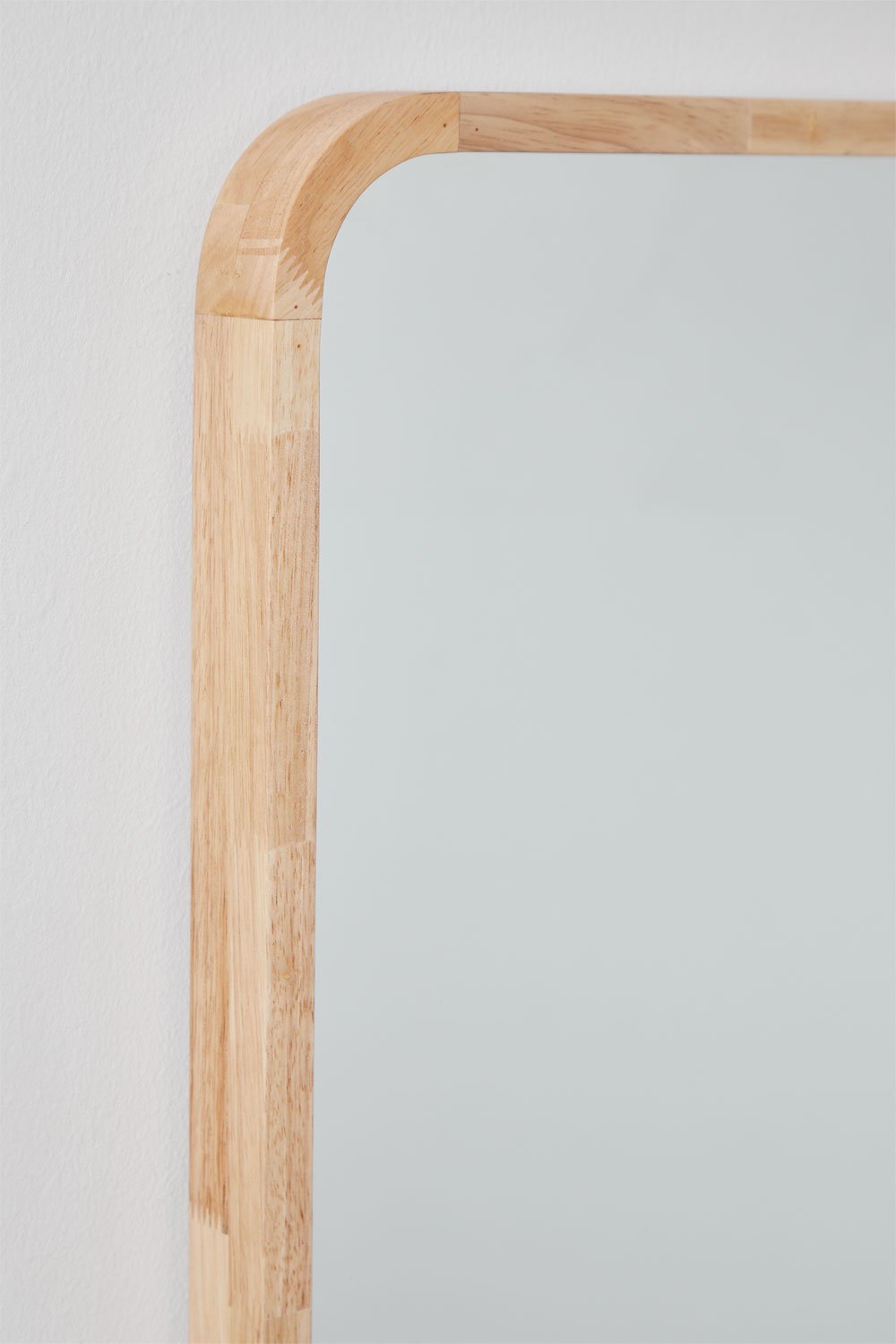 Specchio da parete rettangolare 90x170 cm in legno di rovere Ornella