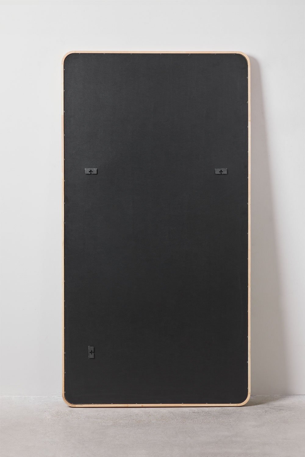 Specchio da parete rettangolare 90x170 cm in legno di rovere Ornella