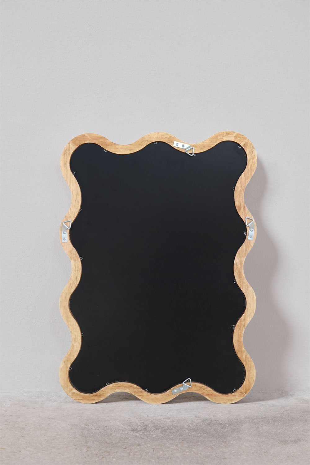 Specchio da parete rettangolare (55 x 40 cm) in legno di rovere Tilore