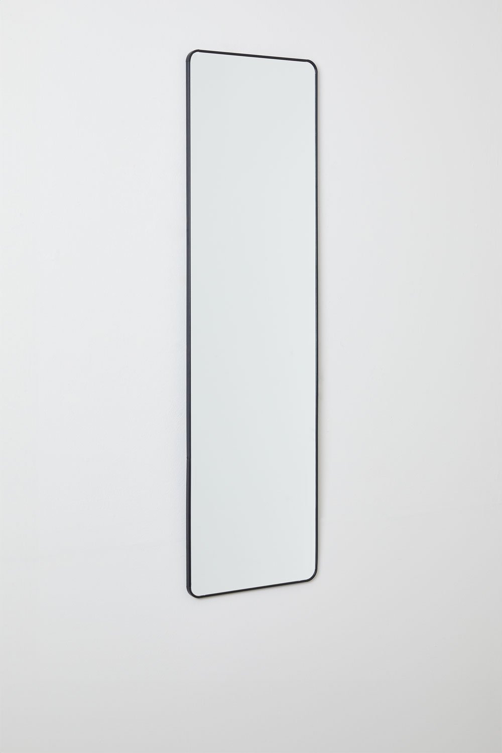 Specchio da parete rettangolare in alluminio (35x120 cm) Sadint