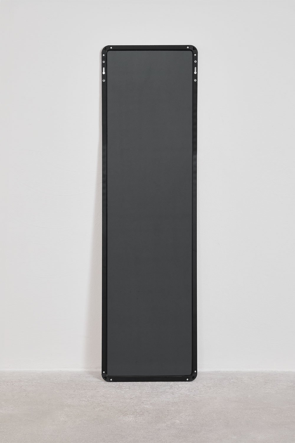 Specchio da parete rettangolare in alluminio (35x120 cm) Sadint