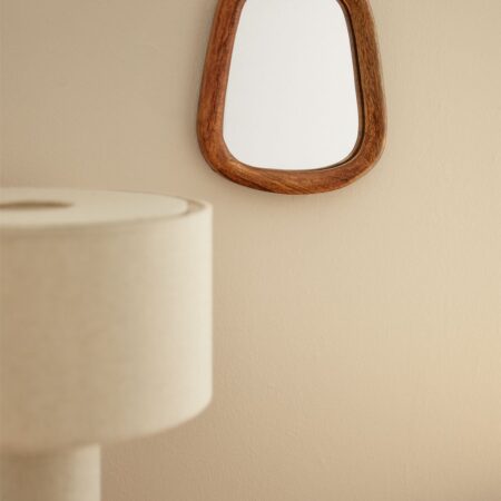 Specchio da parete rettangolare in legno di mango (19x22 cm) Gabael Design