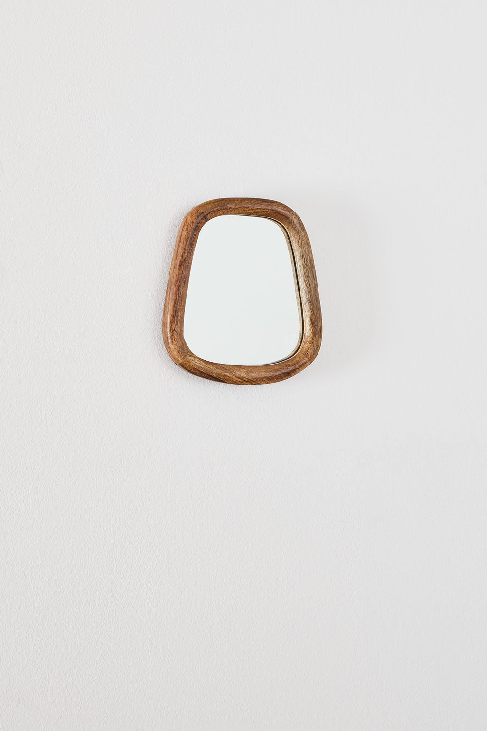 Specchio da parete rettangolare in legno di mango (19x22 cm) Gabael Design