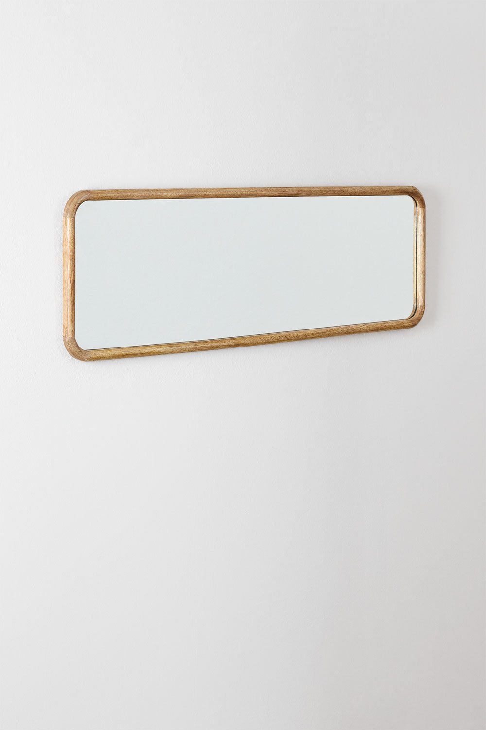 Specchio da parete rettangolare 35x115 cm in legno di mango Mirtzia
