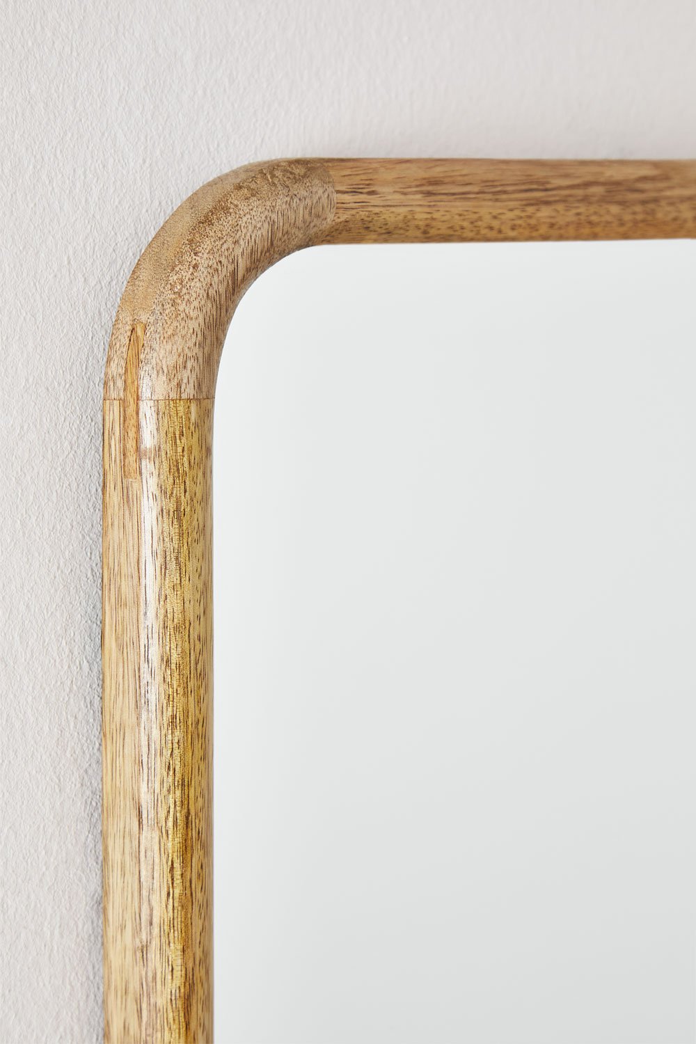Specchio da parete rettangolare 35x115 cm in legno di mango Mirtzia