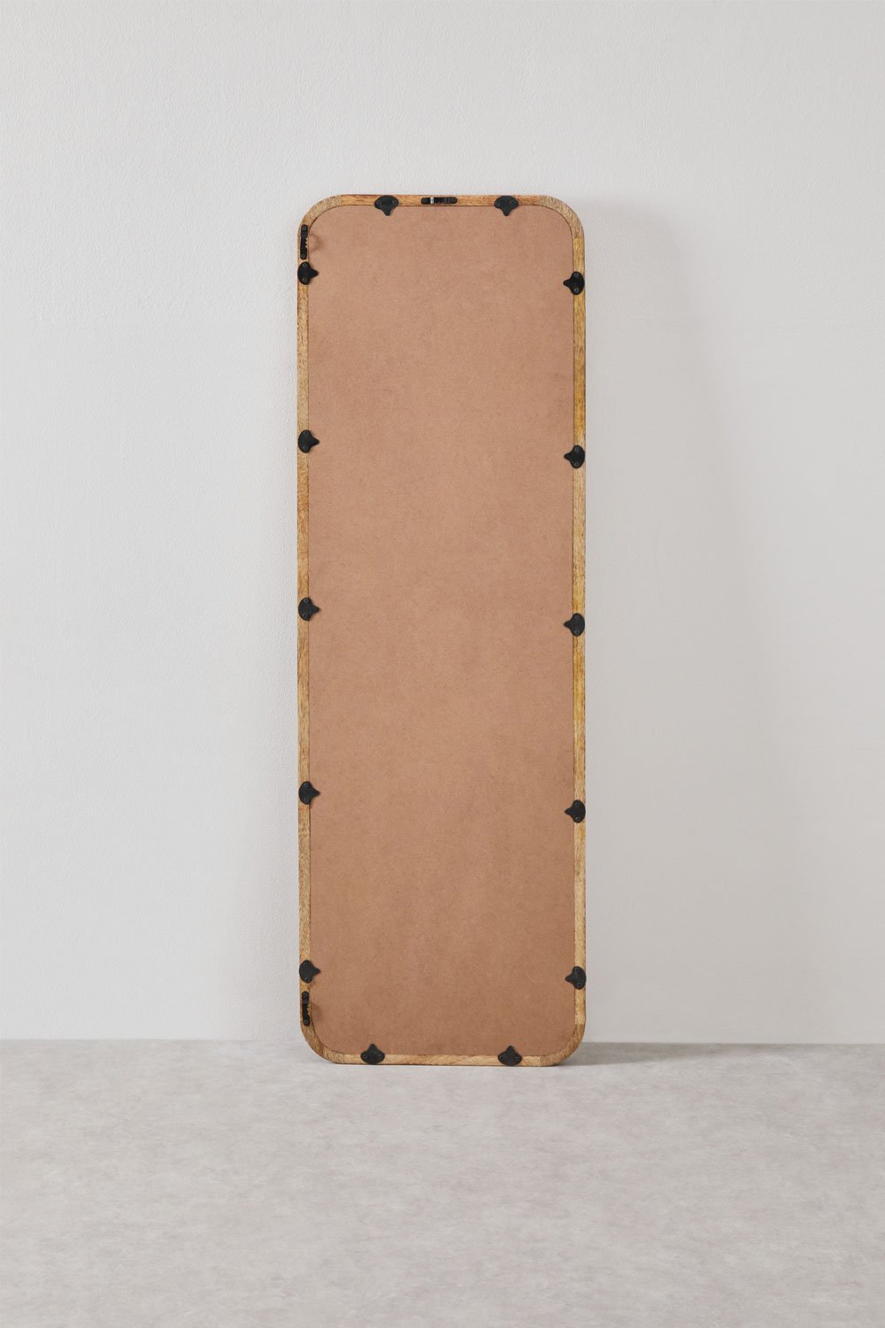 Specchio da parete rettangolare 35x115 cm in legno di mango Mirtzia