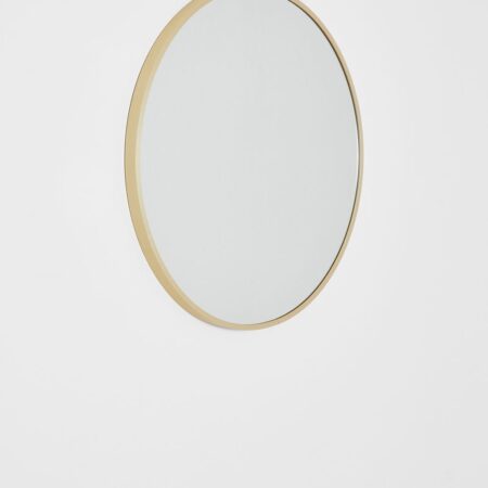 Specchio da parete rotondo in alluminio (Ø60 cm) Oreste